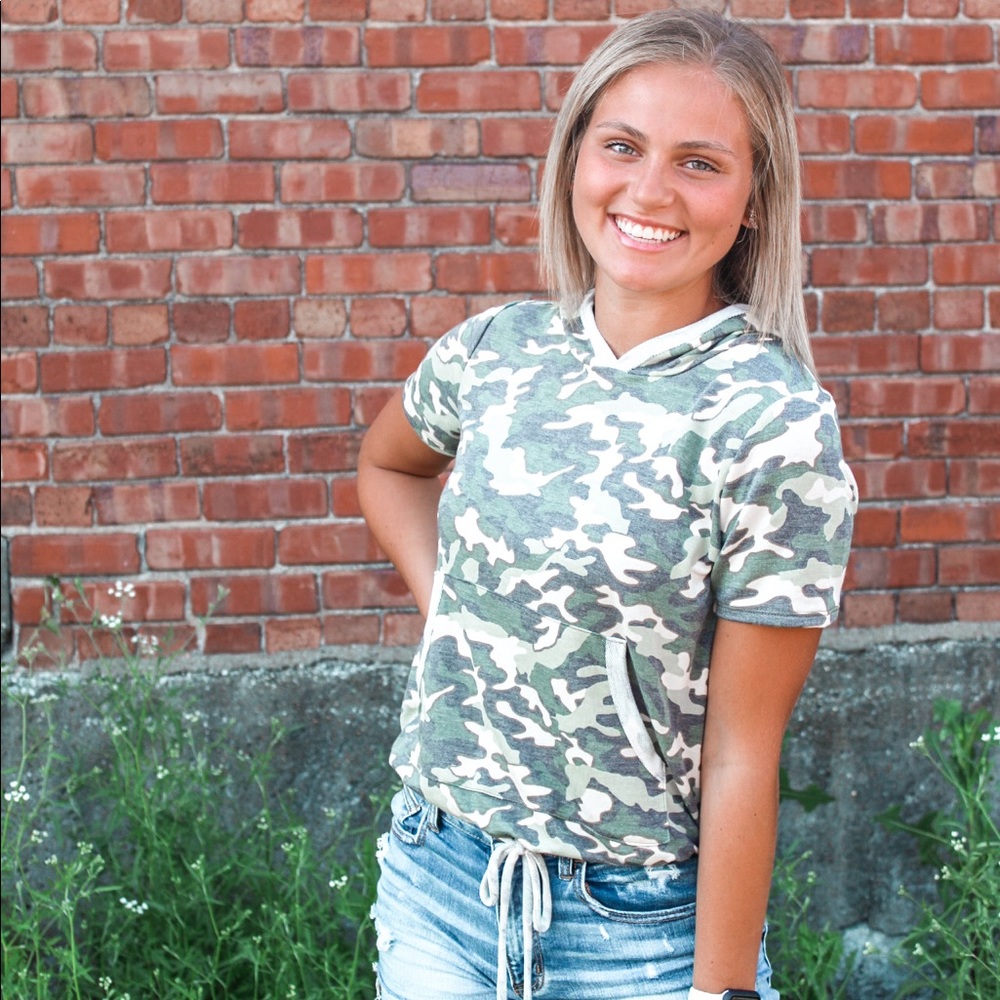 Comfy in Camo Top
